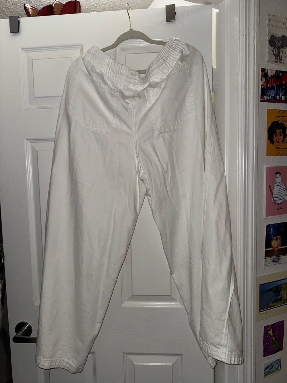 Universal Thread Extra Wide White Drawstring Jeans - Picture 4 of 4